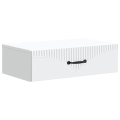 vidaXL Wall-Mounted Side Table White 59 x 34.5 x 17 cm Engineered Wood 2