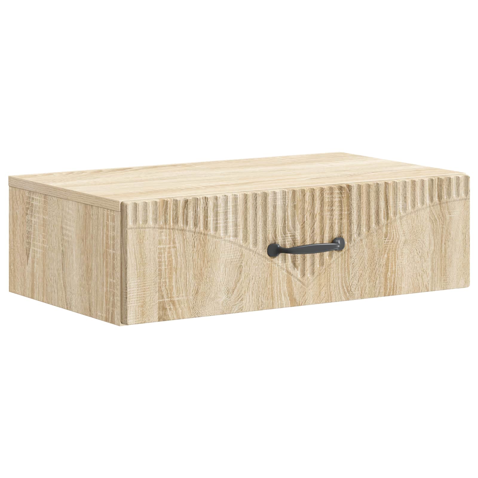 vidaXL Wall-Mounted Side Table 59 x 34.5 x 17 cm Engineered Wood 2