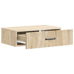 vidaXL Wall-Mounted Side Table 59 x 34.5 x 17 cm Engineered Wood 4