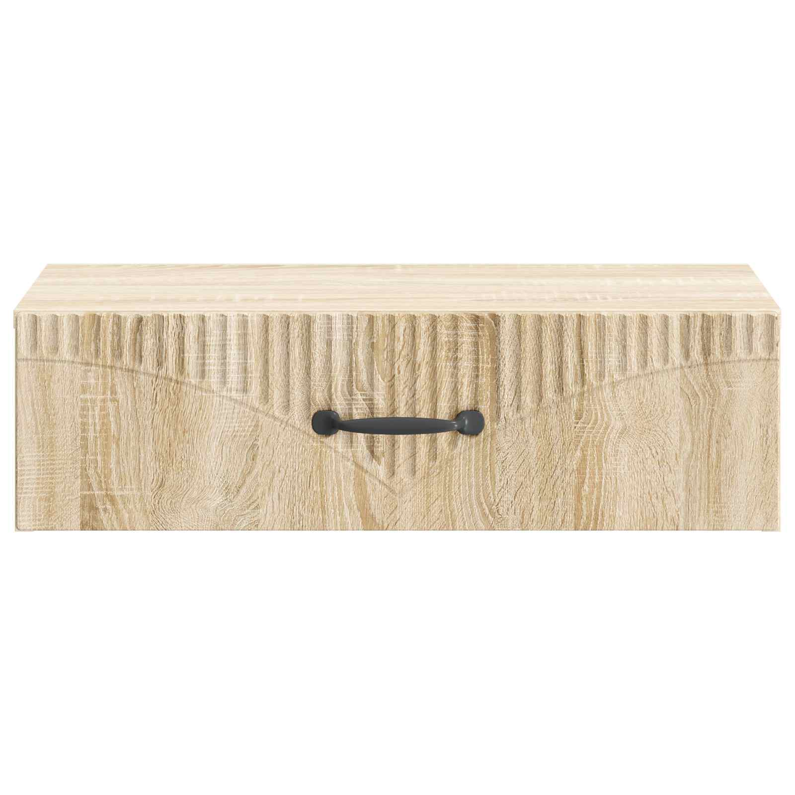vidaXL Wall-Mounted Side Table 59 x 34.5 x 17 cm Engineered Wood 5