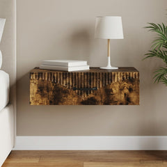vidaXL Wall-Mounted Side Table 59 x 34.5 x 17 cm Engineered Wood 1