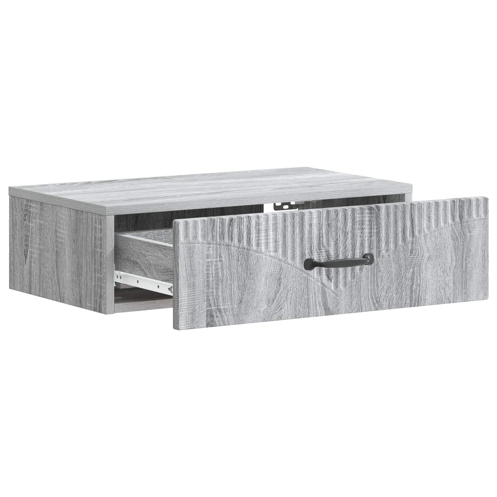 vidaXL Wall-Mounted Side Table 59 x 34.5 x 17 cm Engineered Wood 4
