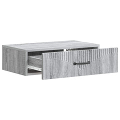 vidaXL Wall-Mounted Side Table 59 x 34.5 x 17 cm Engineered Wood 4
