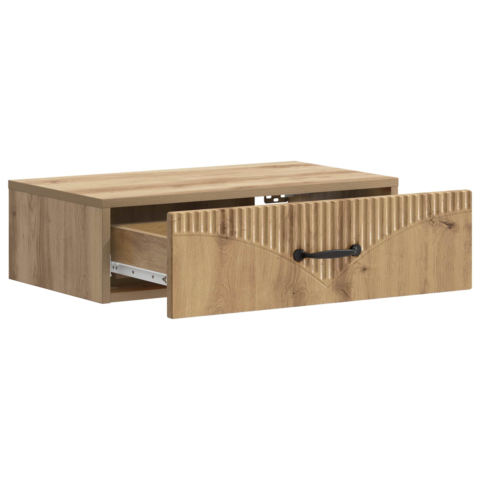 vidaXL Wall-Mounted Side Table 59 x 34.5 x 17 cm Engineered Wood 4