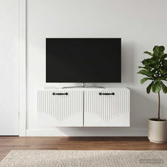 vidaXL Wall-Mounted TV Cabinet High Gloss White 78.5 x 41 x 30 cm 1