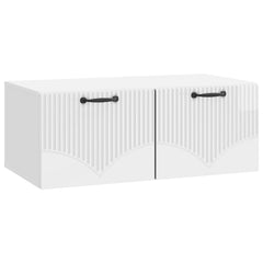 vidaXL Wall-Mounted TV Cabinet High Gloss White 78.5 x 41 x 30 cm 2