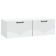 vidaXL Wall-Mounted TV Cabinet White 98 x 41 x 30 cm Engineered Wood 2