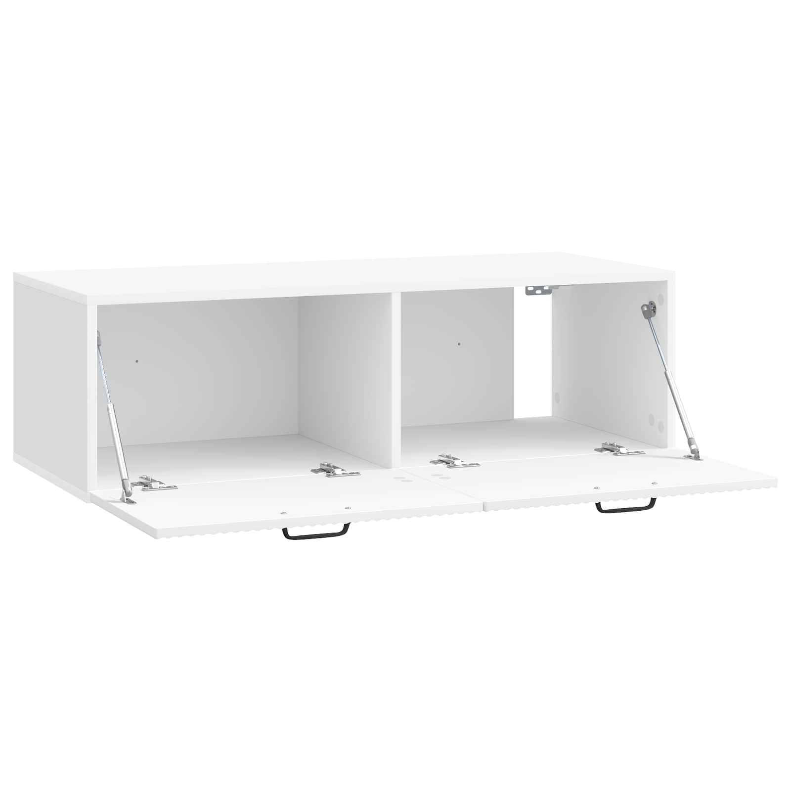 vidaXL Wall-Mounted TV Cabinet White 98 x 41 x 30 cm Engineered Wood 5