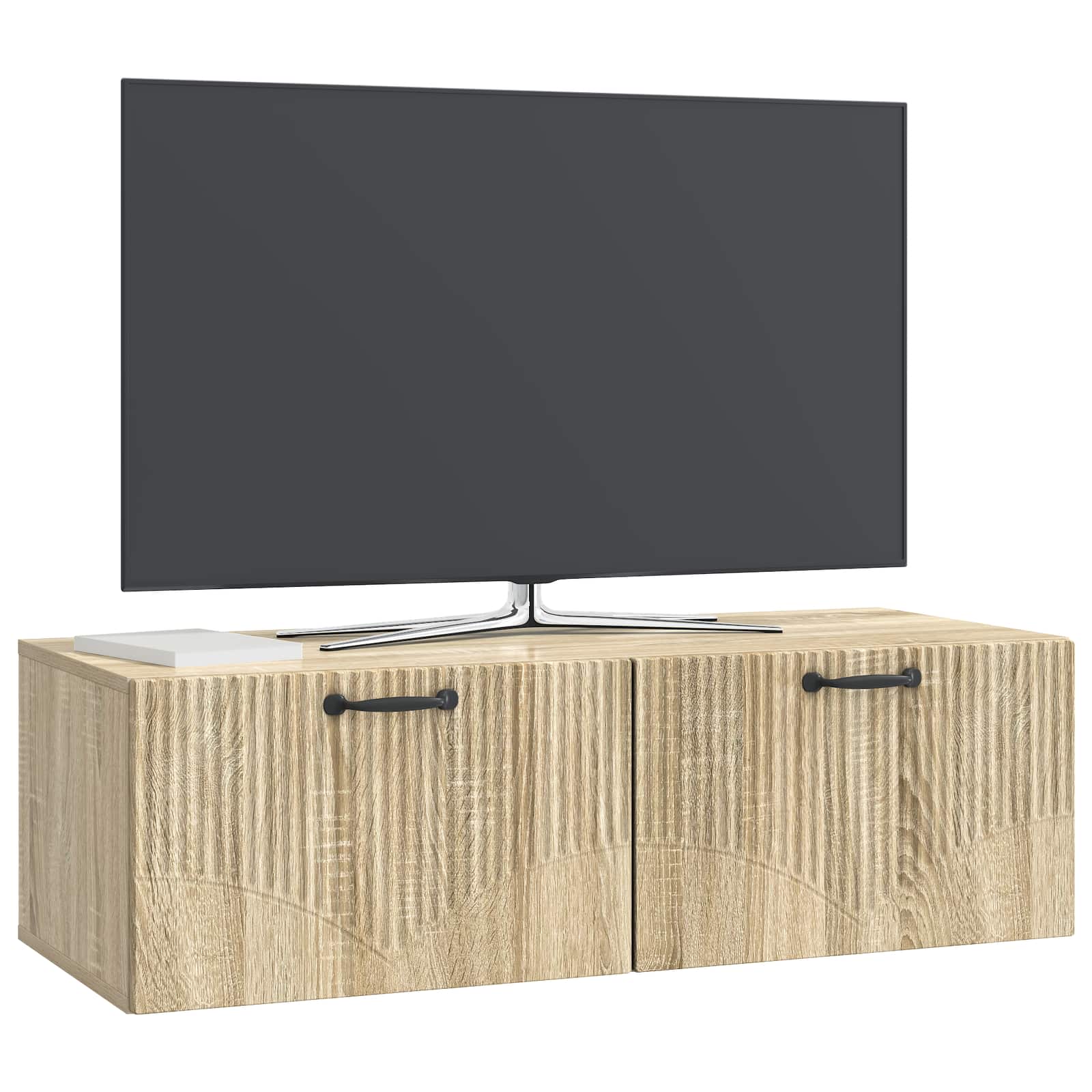 vidaXL Wall-Mounted TV Cabinet Sonoma Oak 98 x 41 x 30 cm 3