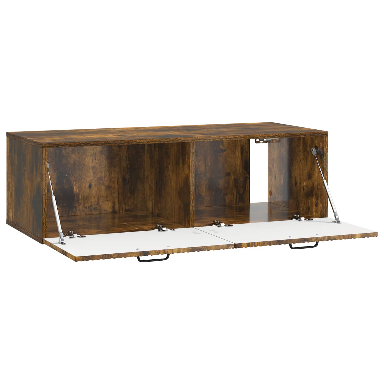 vidaXL Wall-Mounted TV Cabinet Smoked Oak 98 x 41 x 30 cm 5