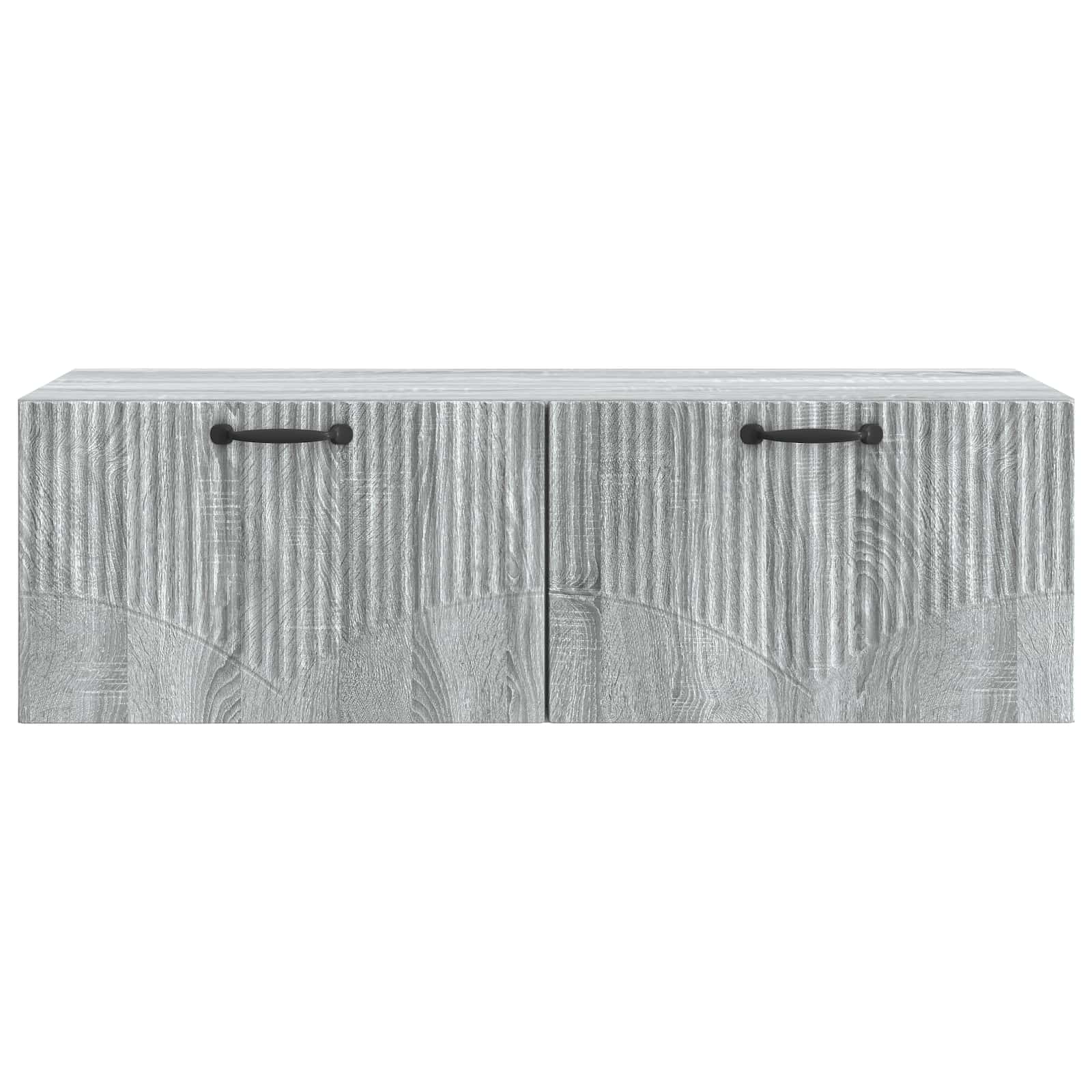 vidaXL Wall-Mounted TV Cabinet Grey Sonoma 98 x 41 x 30 cm 6