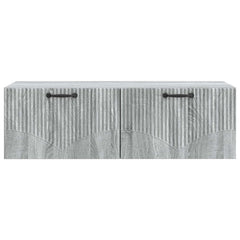 vidaXL Wall-Mounted TV Cabinet Grey Sonoma 98 x 41 x 30 cm 6