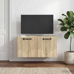 vidaXL Wall-Mounted TV Cabinet Sonoma Oak 59.5 x 31 x 30 cm 1