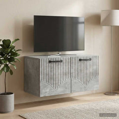 vidaXL Wall-Mounted TV Cabinet Concrete Grey 59.5 x 31 x 30 cm 1