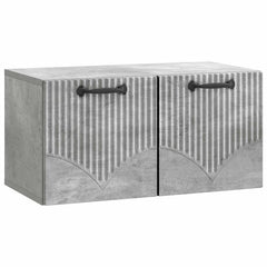 vidaXL Wall-Mounted TV Cabinet Concrete Grey 59.5 x 31 x 30 cm 2