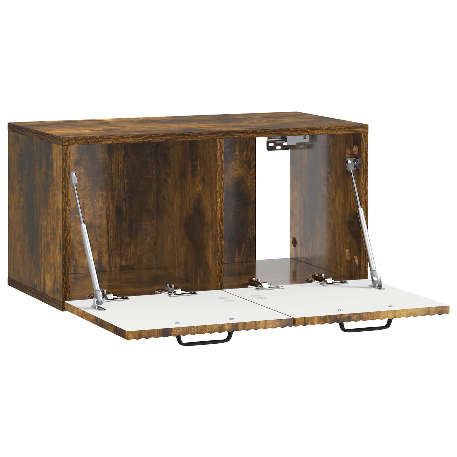 vidaXL Wall-Mounted TV Cabinet Smoked Oak 59.5 x 31 x 30 cm 5