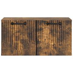 vidaXL Wall-Mounted TV Cabinet Smoked Oak 59.5 x 31 x 30 cm 6