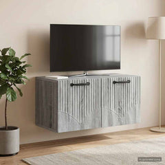 vidaXL Wall-Mounted TV Cabinet Grey Sonoma 59.5 x 31 x 30 cm 4