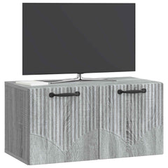 vidaXL Wall-Mounted TV Cabinet Grey Sonoma 59.5 x 31 x 30 cm 3