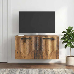 vidaXL Wall-Mounted TV Cabinet Old Wood 59.5 x 31 x 30 cm 1