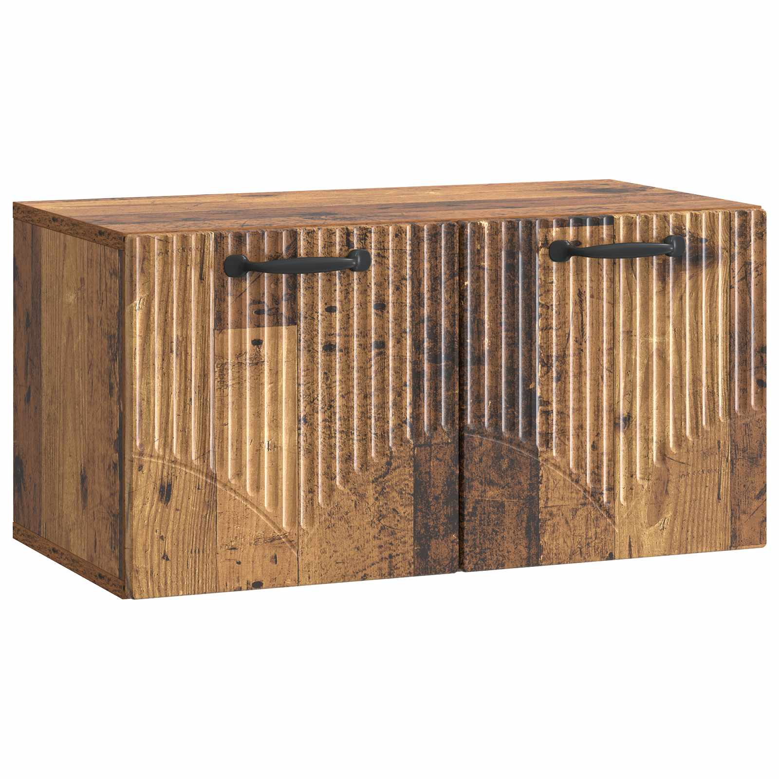 vidaXL Wall-Mounted TV Cabinet Old Wood 59.5 x 31 x 30 cm 2