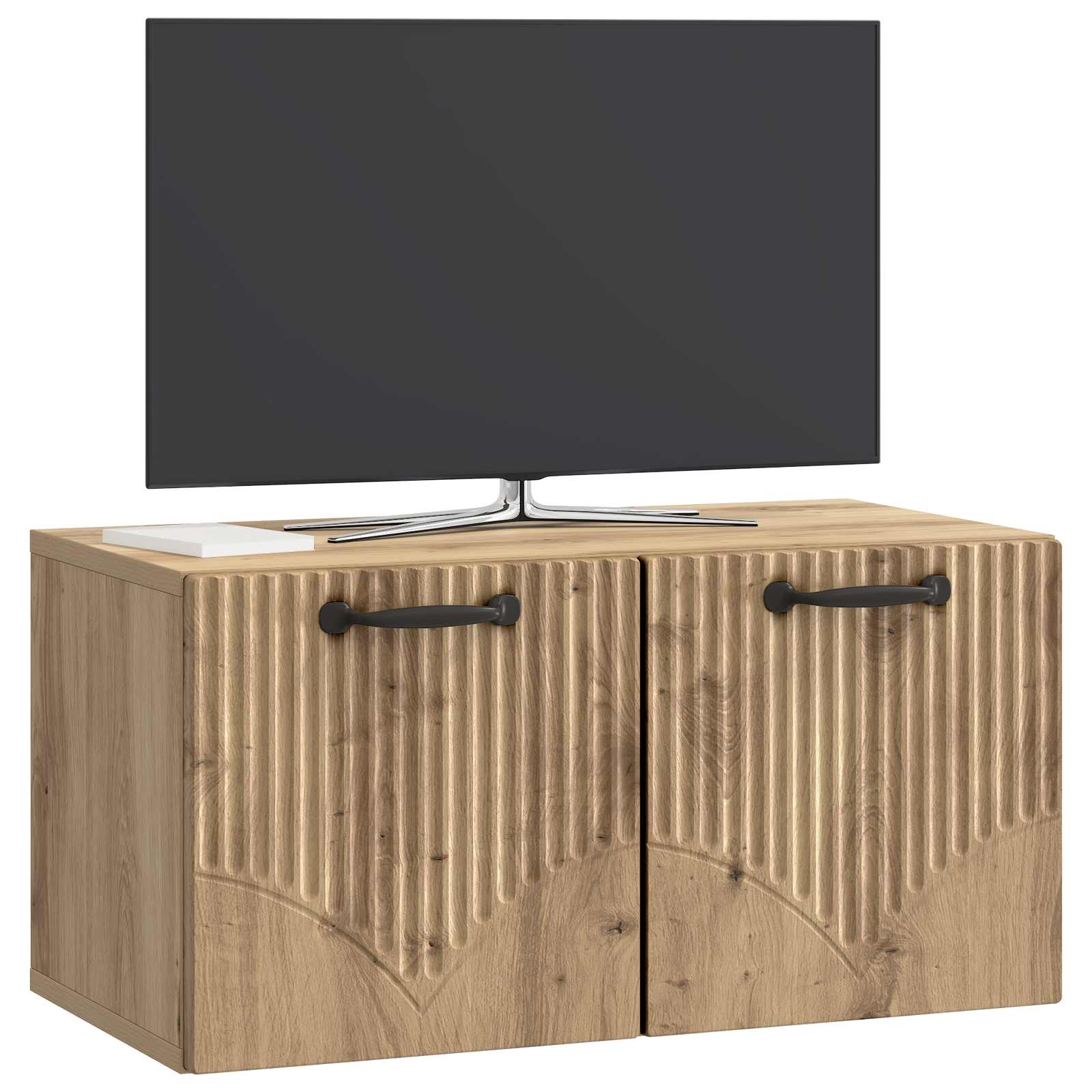 vidaXL Wall-Mounted TV Cabinet 59.5 x 31 x 30 cm Artisan Oak 3
