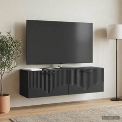 Wall-Mounted TV Cabinet 98 x 31 x 30 cm Black