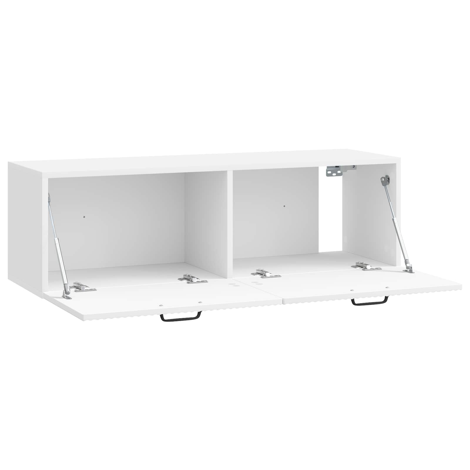 vidaXL Wall-Mounted TV Cabinet High Gloss White 98 x 31 x 30 cm 5
