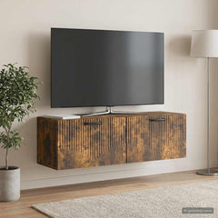 Wall-Mounted TV Cabinet 98 x 31 x 30 cm Smoked oak