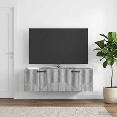 Wall-Mounted TV Cabinet 98 x 31 x 30 cm Grey sonoma
