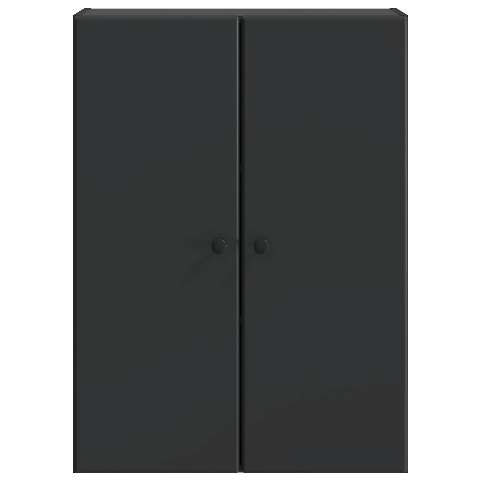 vidaXL Wall-Mounted Cabinet 66 x 34.5 x 90 cm Engineered Wood Black 4