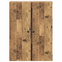 vidaXL Wall-Mounted Cabinet 66 x 34.5 x 90 cm Engineered Wood Old Wood 4