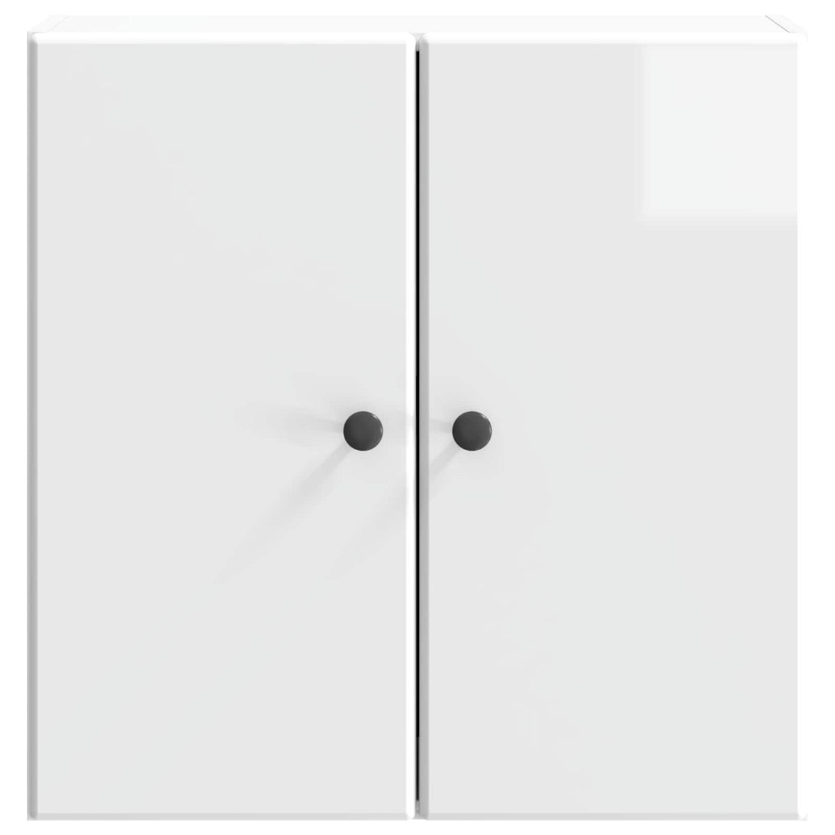 Wall-Mounted Cabinet 59 x 31 x 60 cm Engineered Wood High gloss white