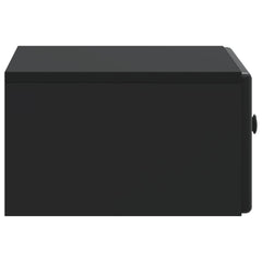 vidaXL Wall-Mounted Bedside Cabinet Black 49 x 34.5 x 20 cm 6