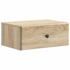 vidaXL Wall-Mounted Bedside Cabinet Sonoma Oak 49 x 34.5 x 20 cm 2