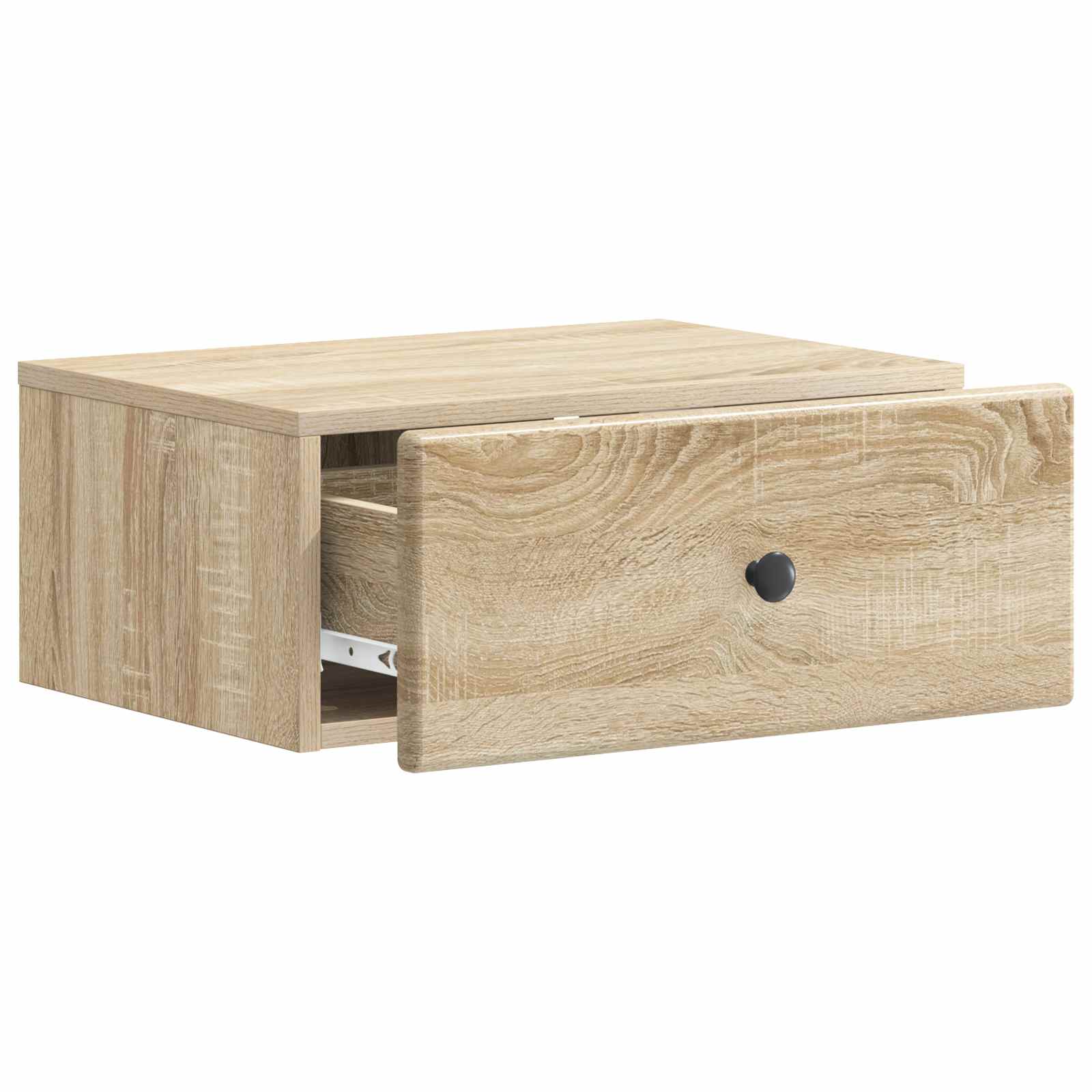 vidaXL Wall-Mounted Bedside Cabinet Sonoma Oak 49 x 34.5 x 20 cm 4