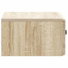 vidaXL Wall-Mounted Bedside Cabinet Sonoma Oak 49 x 34.5 x 20 cm 6