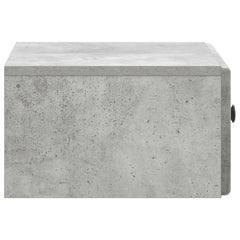 vidaXL Wall-Mounted Bedside Cabinet Concrete Grey 49 x 34.5 x 20 cm 6