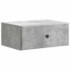vidaXL Wall-Mounted Bedside Cabinet 2 pcs Concrete Grey 5