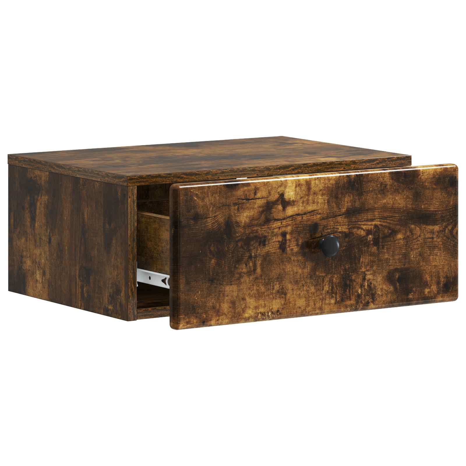 vidaXL Wall-Mounted Bedside Cabinet Smoked Oak 49 x 34.5 x 20 cm 4