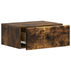 vidaXL Wall-Mounted Bedside Cabinet 2 pcs Smoked Oak 49 x 34.5 x 20 cm 6