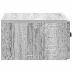 vidaXL Wall-Mounted Bedside Cabinet Grey Sonoma 49 x 34.5 x 20 cm 6