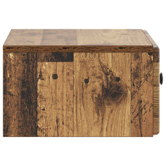 vidaXL Wall-Mounted Bedside Cabinet Old Wood 49 x 34.5 x 20 cm 6
