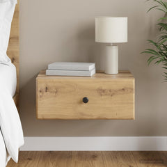 vidaXL Wall-Mounted Bedside Cabinet Artisan Oak 49 x 34.5 x 20 cm 1