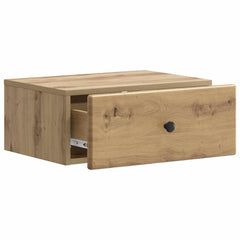 vidaXL Wall-Mounted Bedside Cabinet 2 pcs Artisan Oak 6