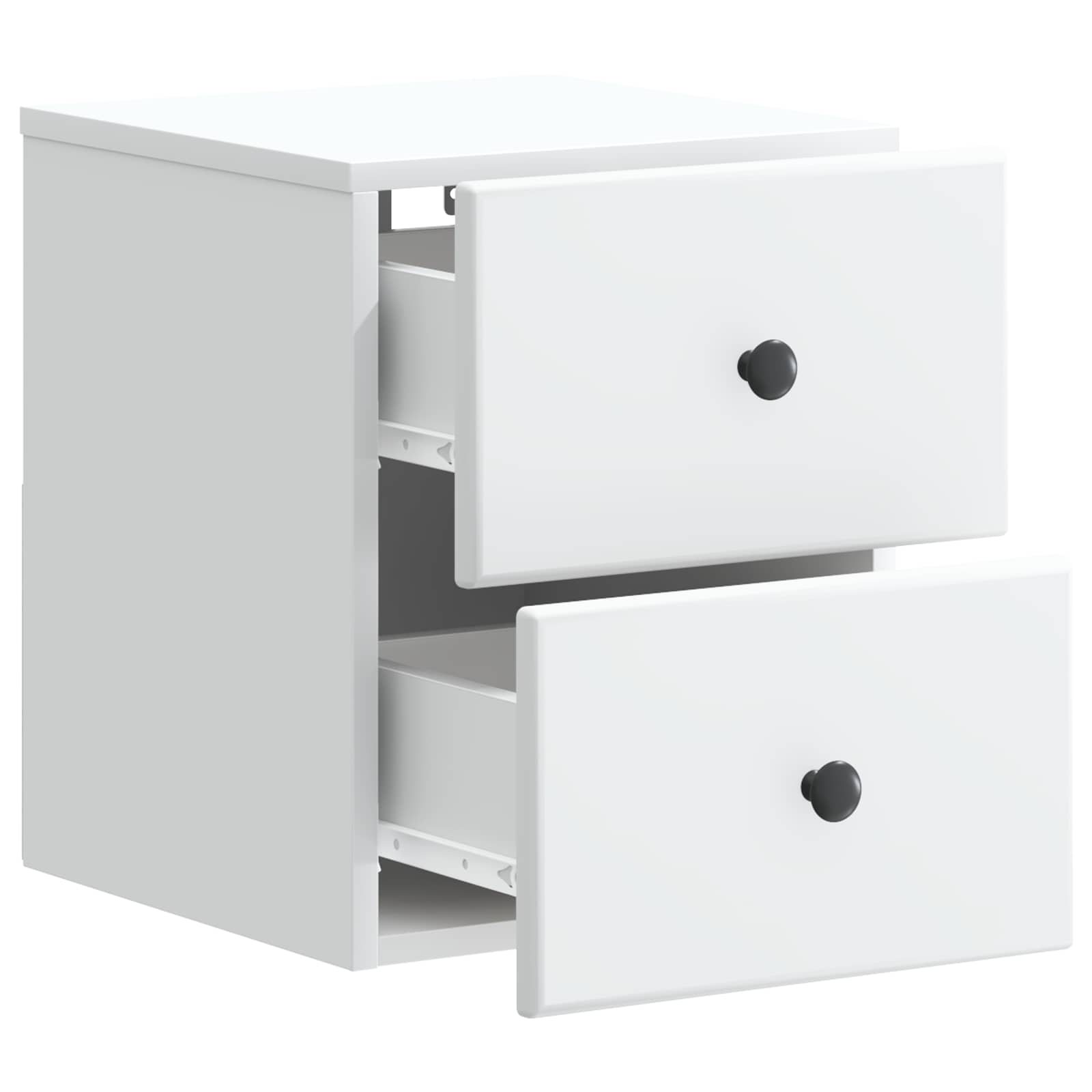 vidaXL Wall-Mounted Bedside Cabinet White 34.5 x 33 x 40 cm 4