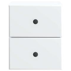 vidaXL Wall-Mounted Bedside Cabinet White 34.5 x 33 x 40 cm 5