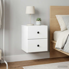 vidaXL Wall-Mounted Bedside Cabinet 34.5 x 33 x 40 cm