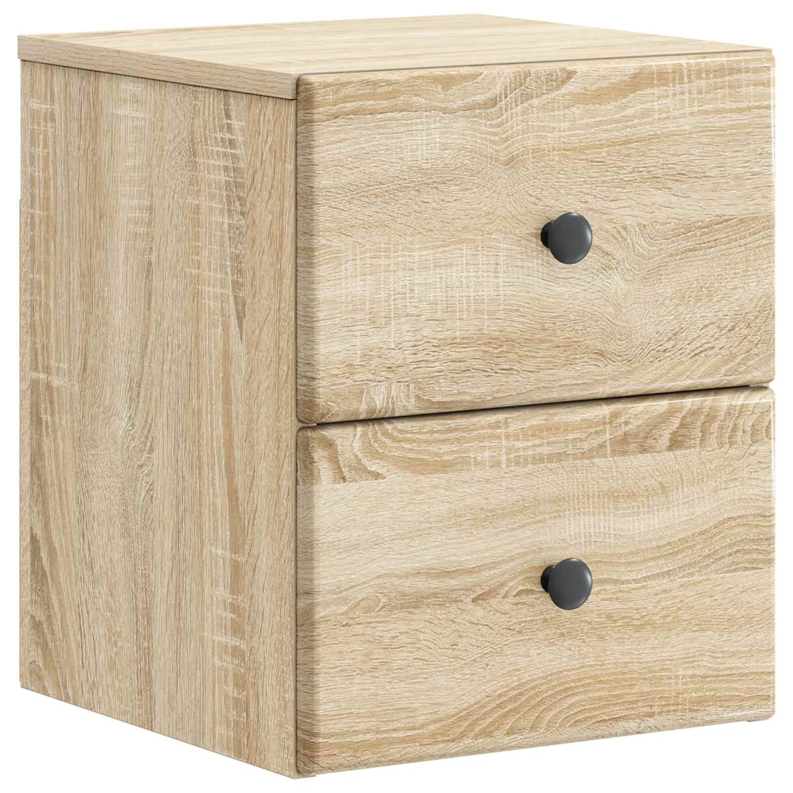 vidaXL Wall-Mounted Bedside Cabinet Sonoma Oak 34.5 x 33 x 40 cm 2