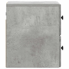 vidaXL Wall-Mounted Bedside Cabinet Concrete Grey 34.5 x 33 x 40 cm 6